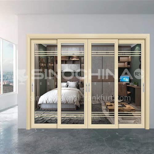 1.4mm aluminum alloy simple style two-track sliding door kitchen door balcony door
